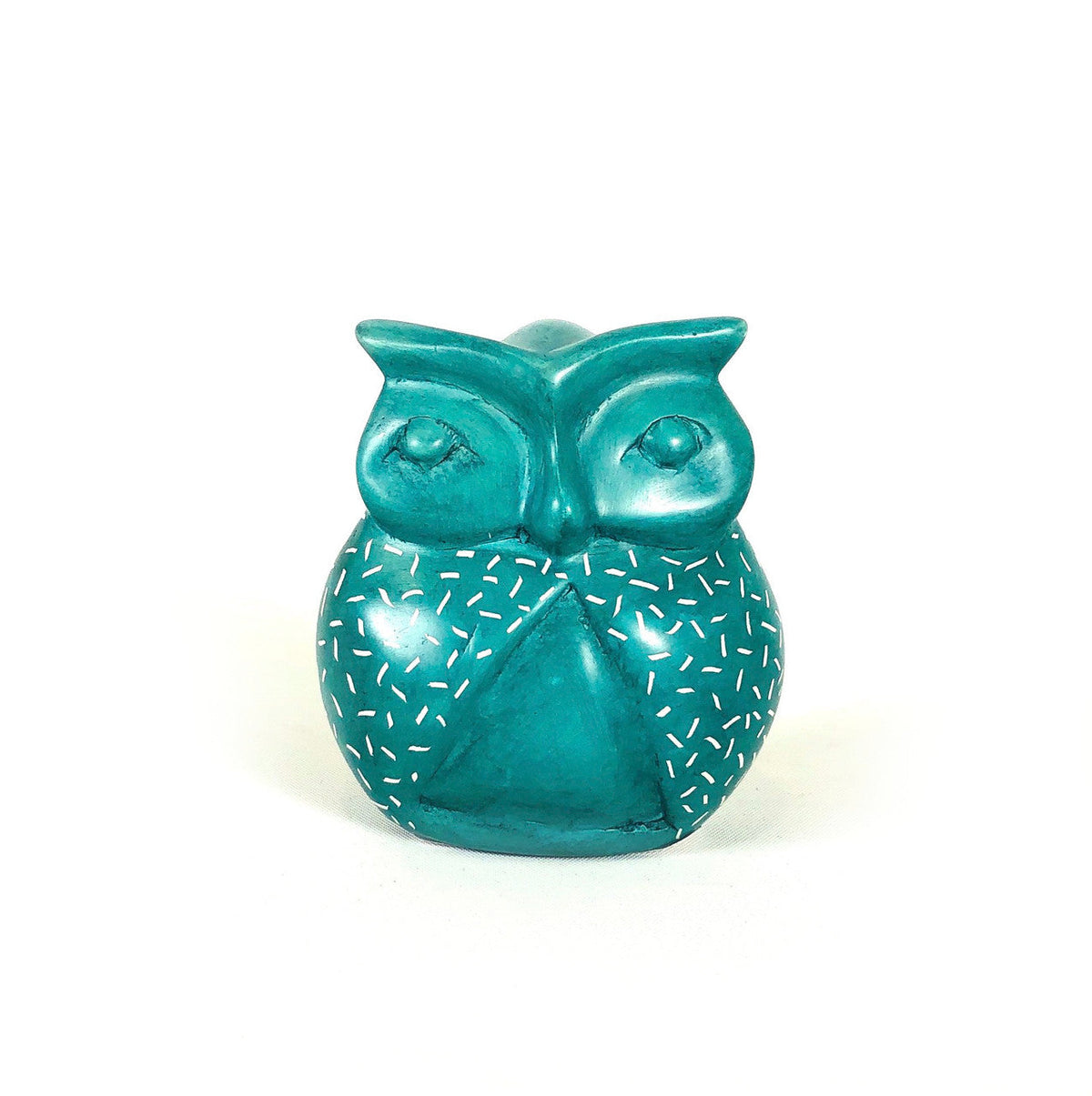 Green Owl - Soapstone
