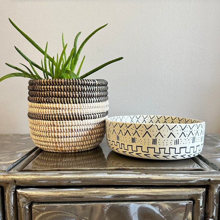 Mud Cloth Natural Soapstone Bowl - 8", photo 3 of 3