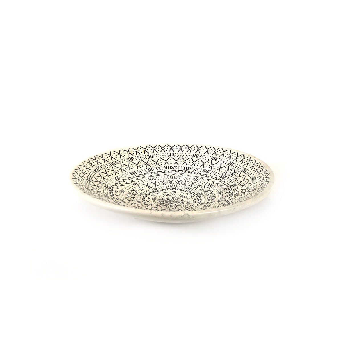 Mud Cloth Natural Platter - 10", photo 4 of 4