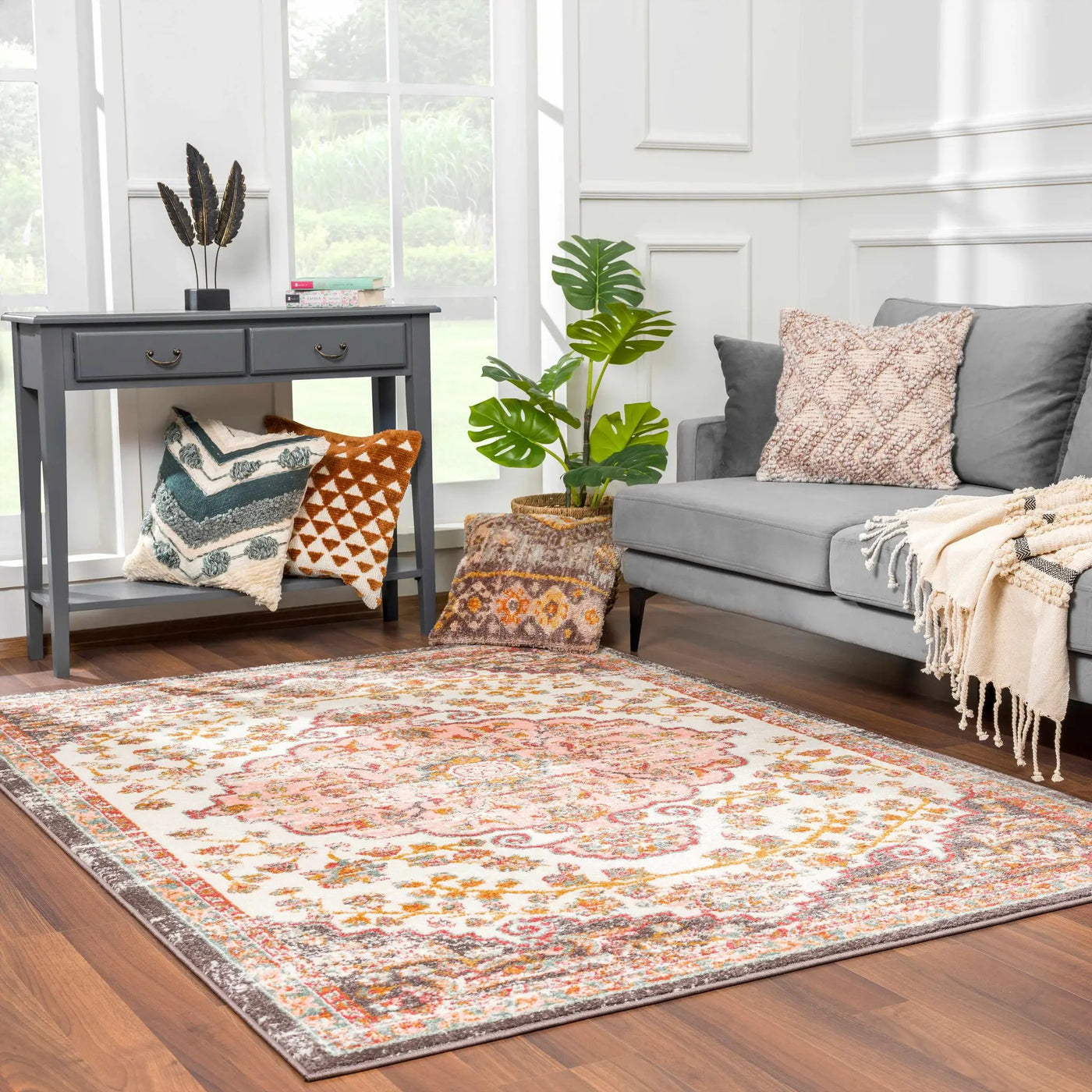 Oark Floral Medallion Area Rug by Boutique Rugs
