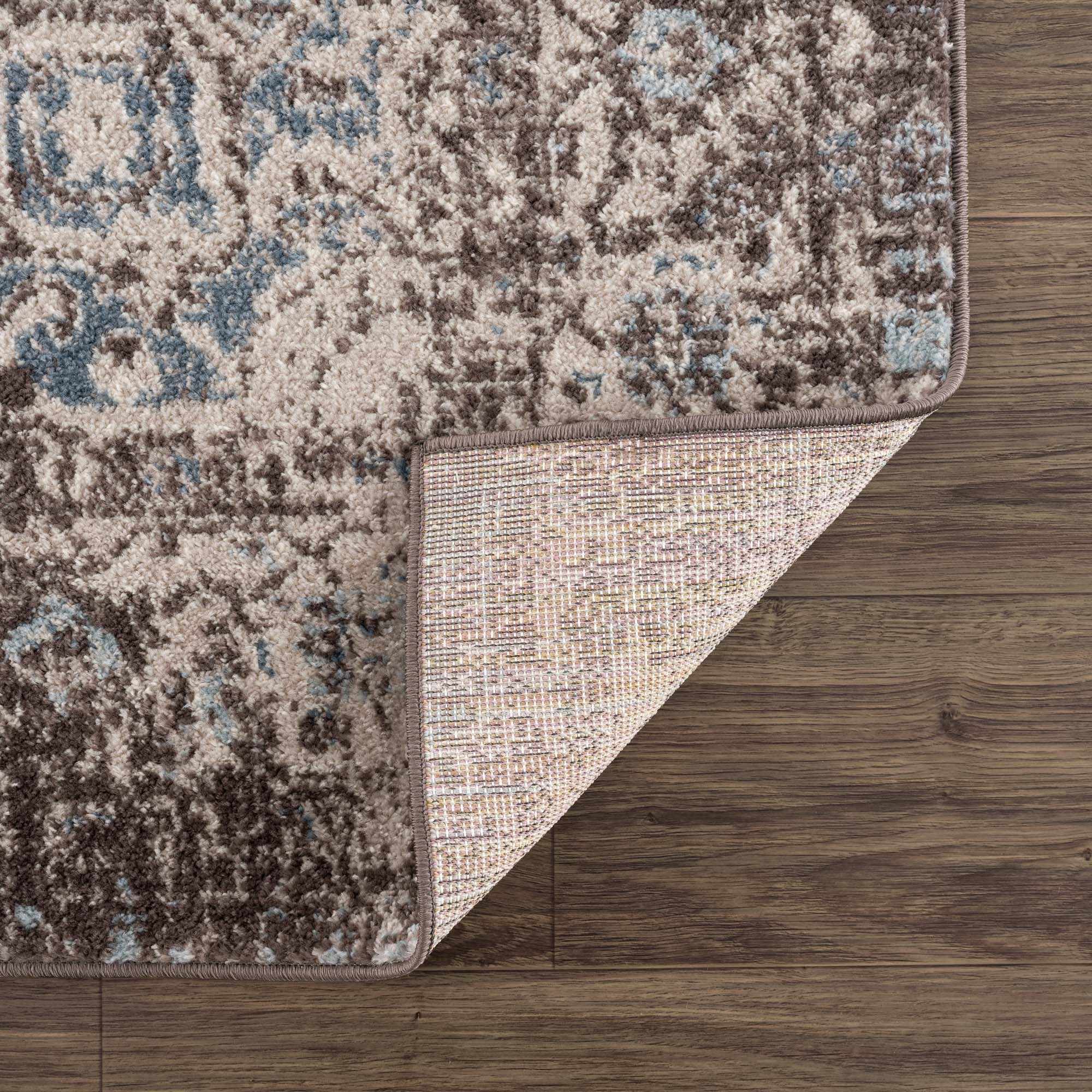 Peeta Dark Brown Medallion Area Rug - Clearance by Boutique Rugs
