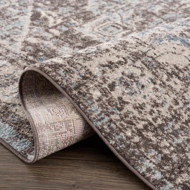 Peeta Dark Brown Medallion Area Rug - Clearance by Boutique Rugs