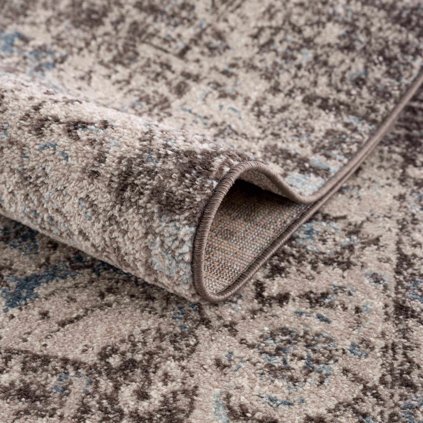 Peeta Dark Brown Medallion Area Rug by Hauteloom