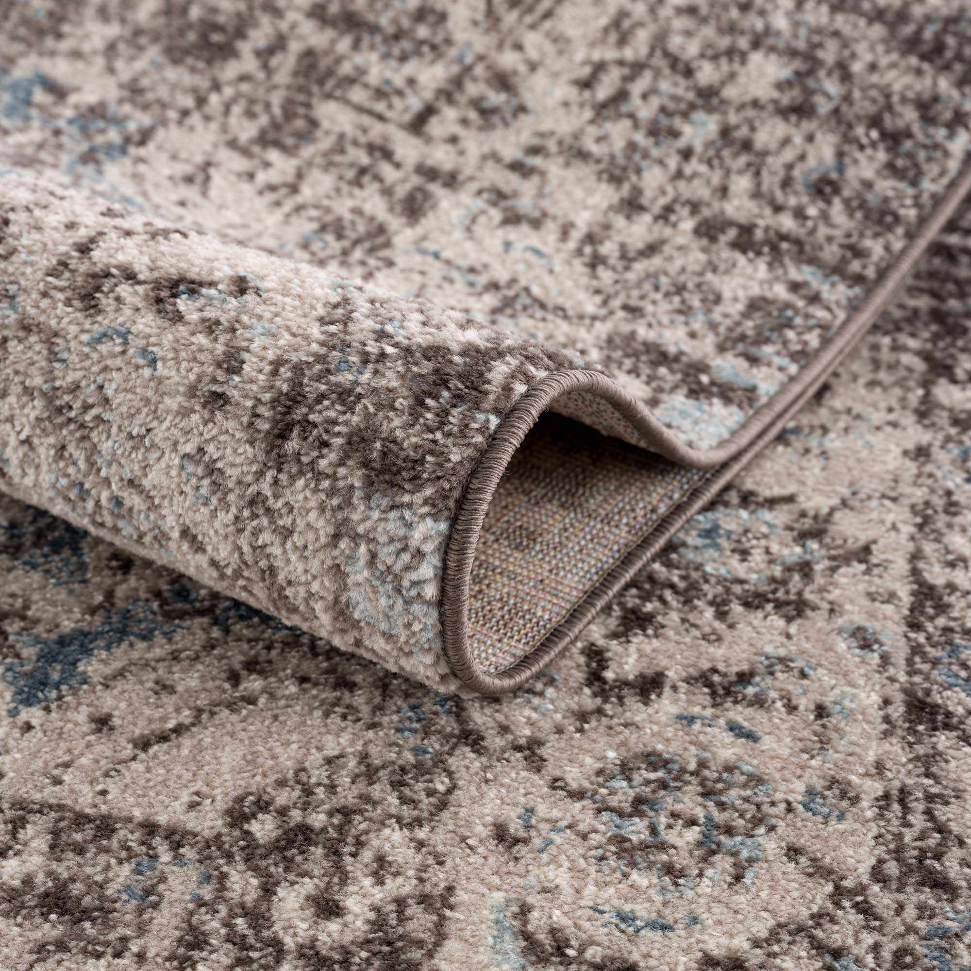Peeta Dark Brown Medallion Area Rug - Clearance by Boutique Rugs