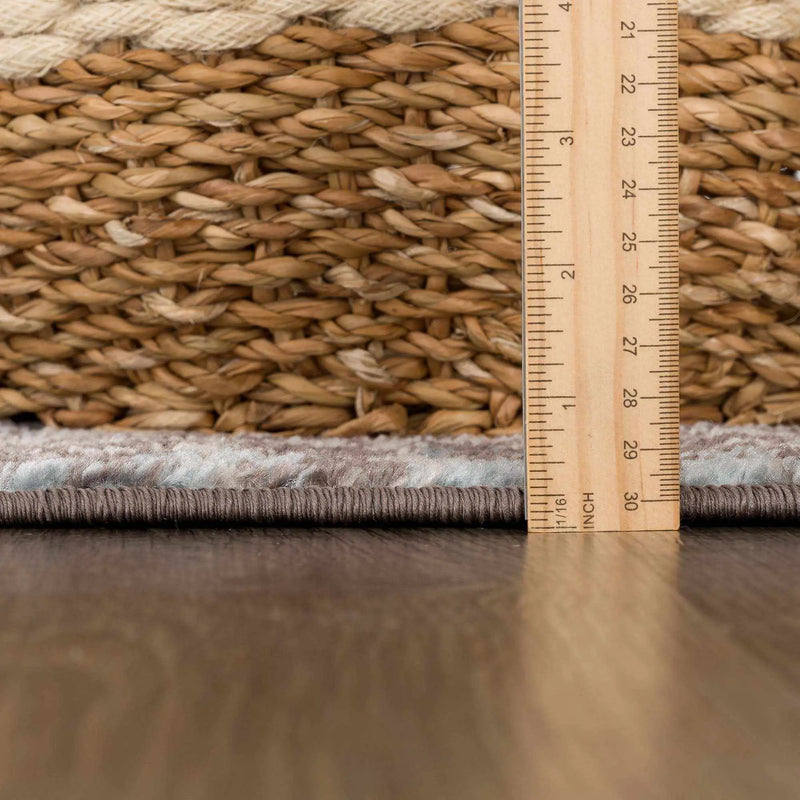 Peeta Dark Brown Medallion Area Rug by Hauteloom