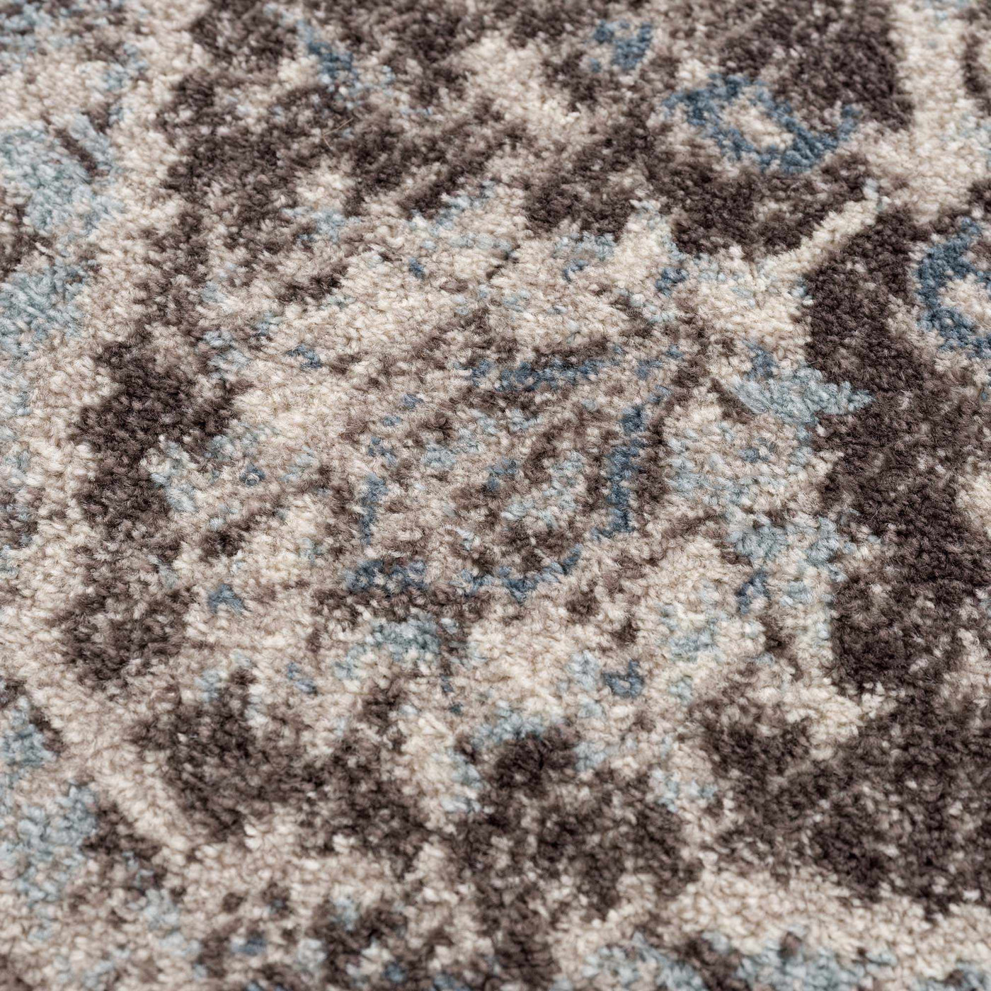 Peeta Dark Brown Medallion Area Rug by Hauteloom