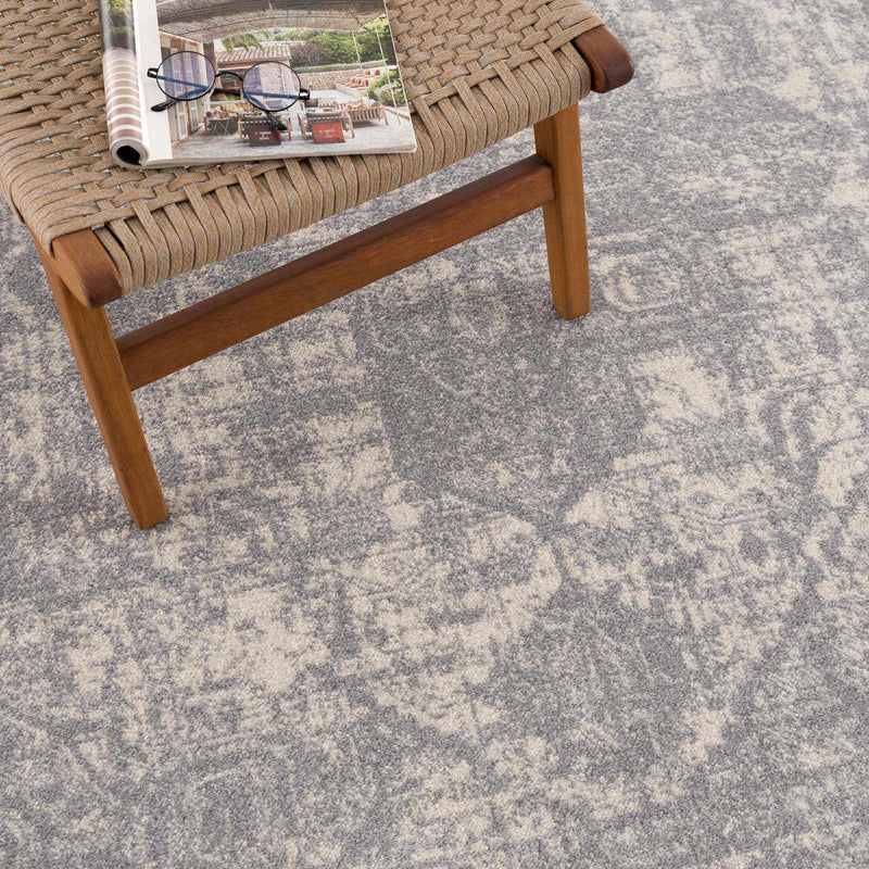Peeta Gray Medallion Area Rug - Clearance by Boutique Rugs