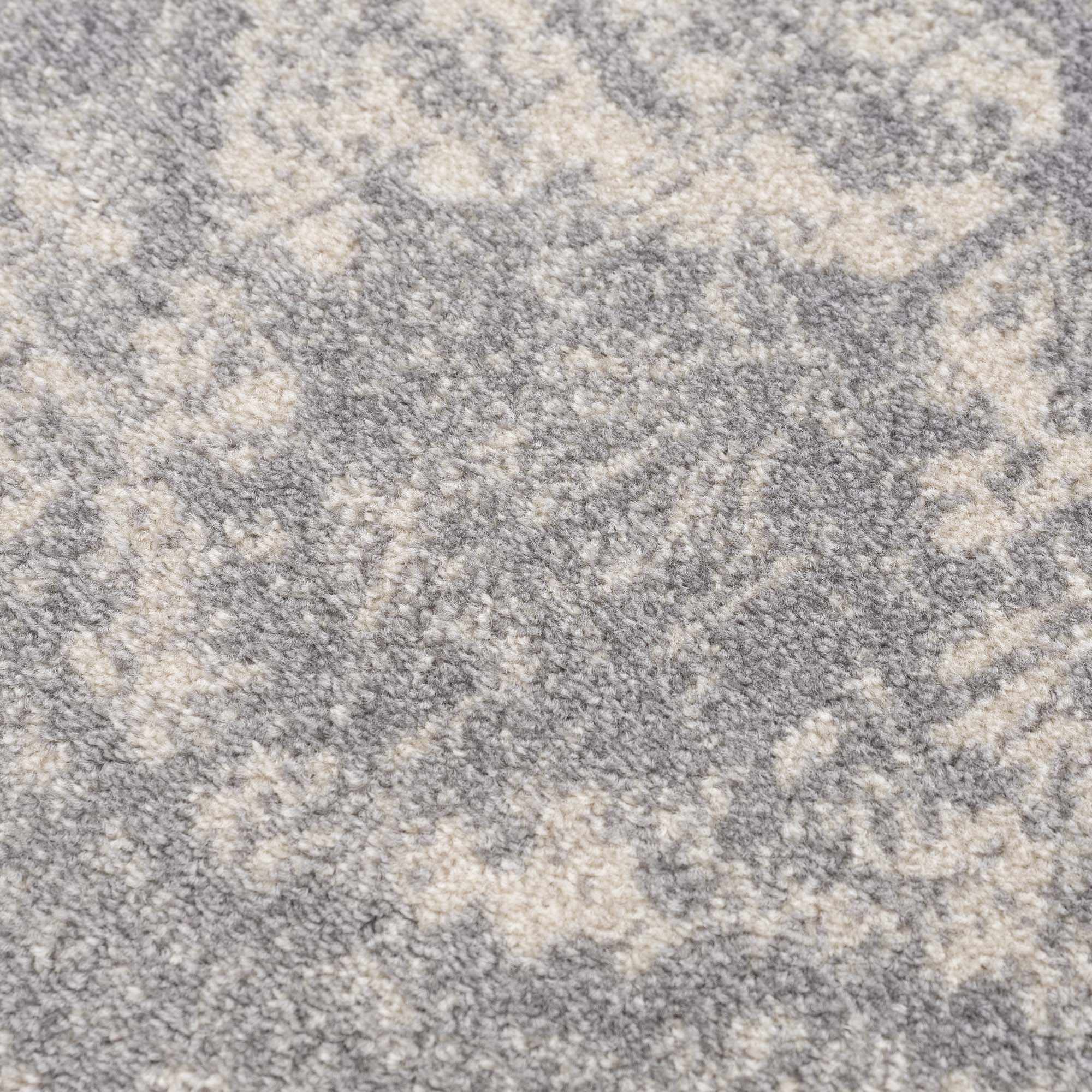 Peeta Gray Medallion Area Rug - Clearance by Boutique Rugs