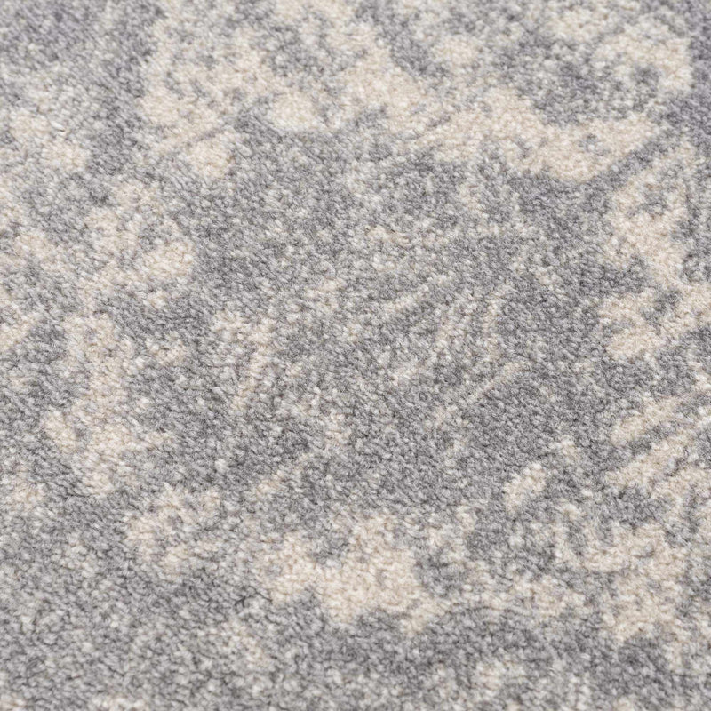 Peeta Gray Medallion Area Rug - Clearance by Boutique Rugs