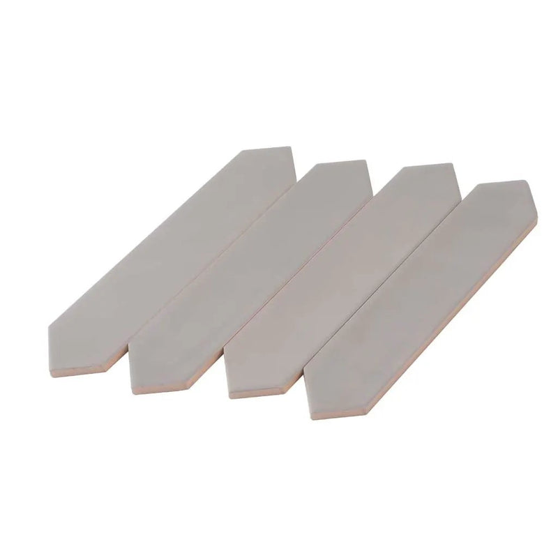 Gray 2x10 Matte Picket Ceramic Tile (44 pack, 5.38 sq ft/case) by Apollo Tile