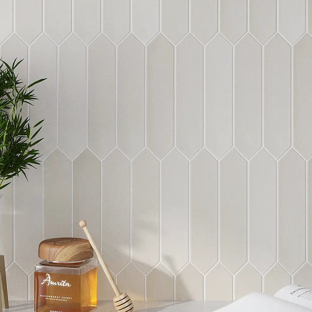 Beige 2x10 Matte Picket Ceramic Tile (44 pack, 5.38 sq ft/case) by Apollo Tile