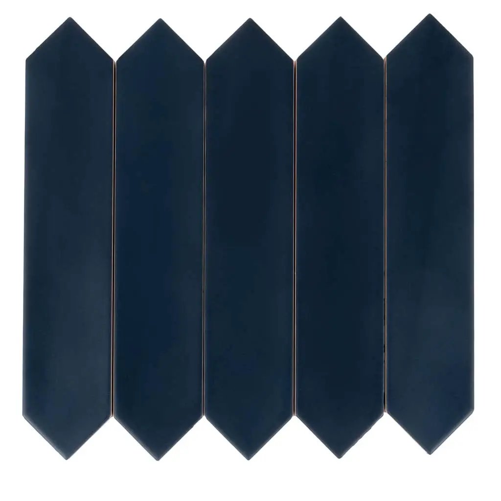 Blue 2x10 Matte Picket Ceramic Tile (44 pack, 5.38 sq ft/case) by Apollo Tile