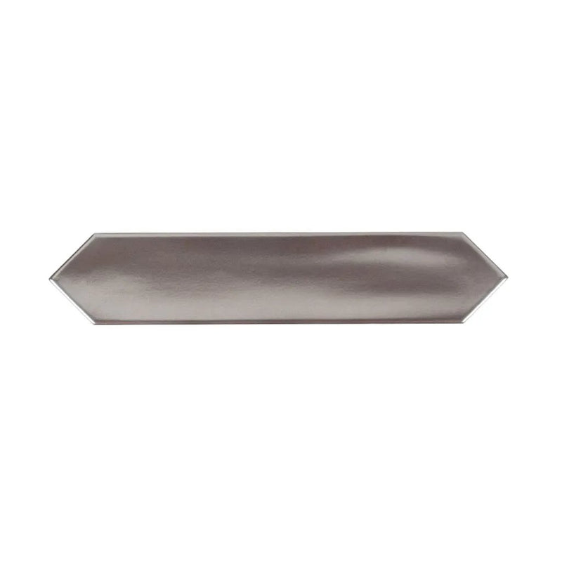 Metallic Silver 2x10 Glossy Picket Ceramic Tile (44 pack, 5.38 sq ft/case) by Apollo Tile
