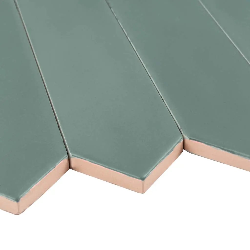 Pine Green 2x10 Matte Picket Ceramic Tile (44 pack, 5.38 sq ft/case) by Apollo Tile