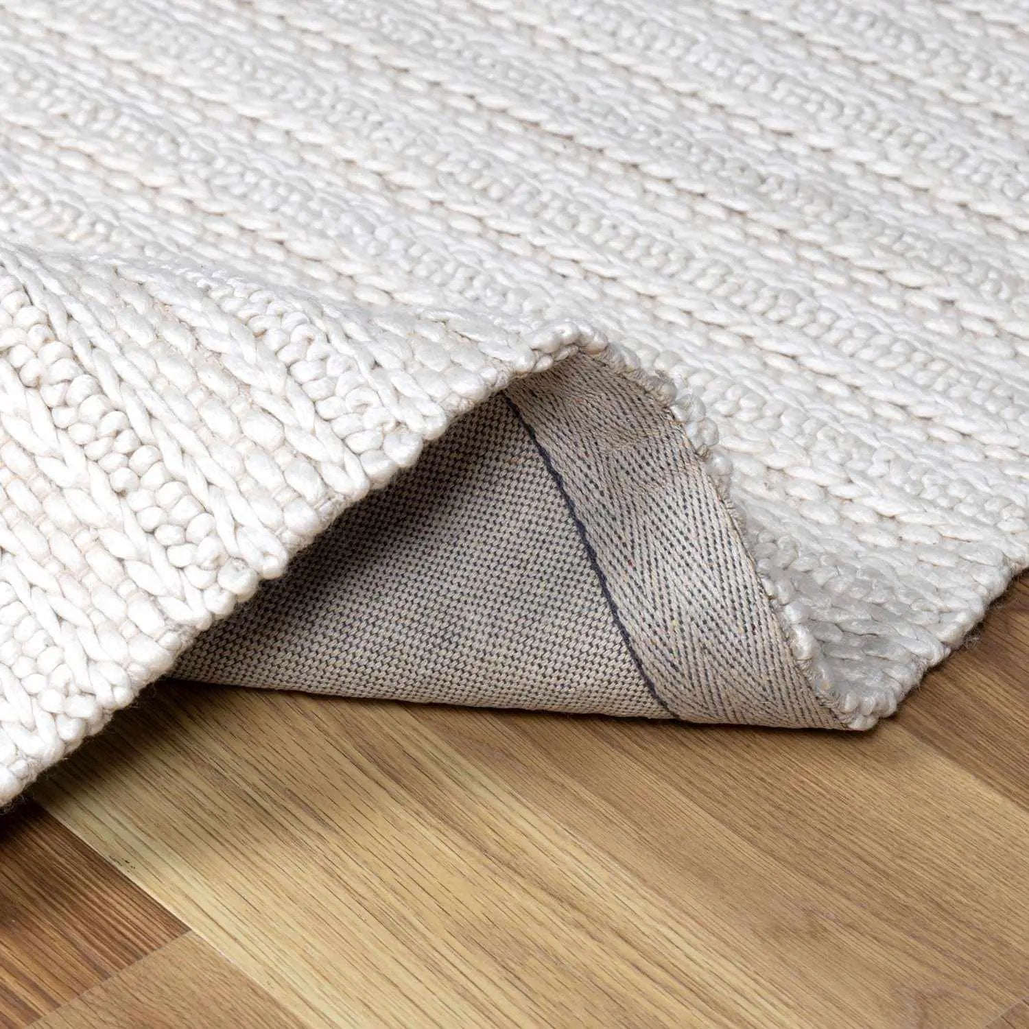 Alice Braided Faux Silk & Wool Rug - Clearance by Boutique Rugs