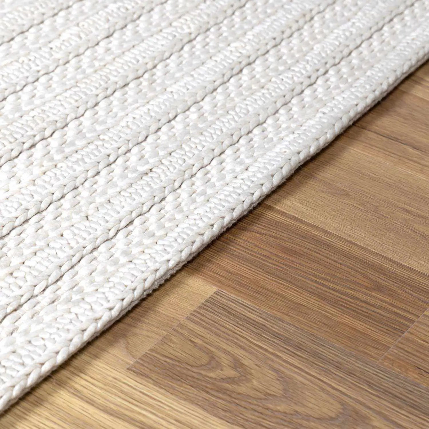 Alice Braided Faux Silk & Wool Rug - Clearance by Boutique Rugs