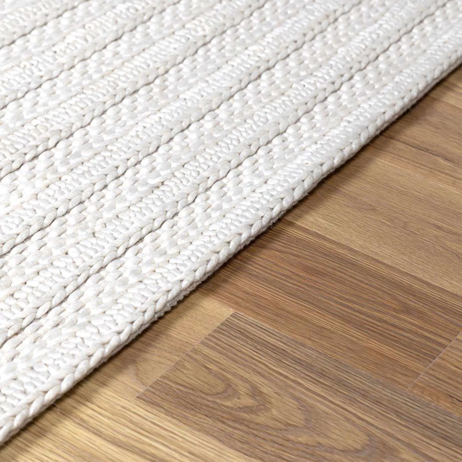 Alice Braided Faux Silk & Wool Rug - Clearance by Boutique Rugs