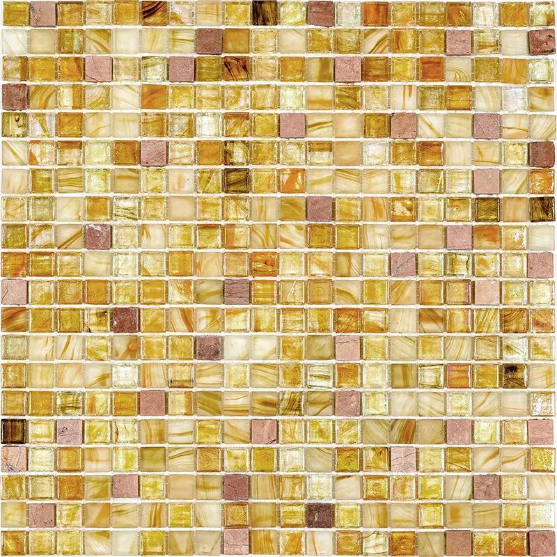 Beige Pearl 12x12 Glossy Uniform Square Glass Mosaic Tile (20 pack, 18.69 sq ft/case) by Apollo Tile