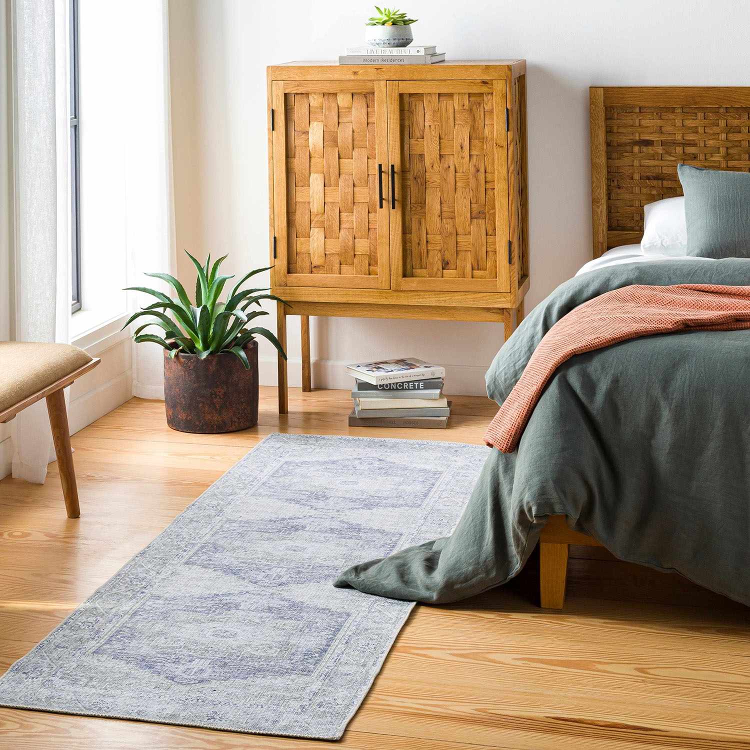 Olive Rosman Area Rug - Clearance by Boutique Rugs