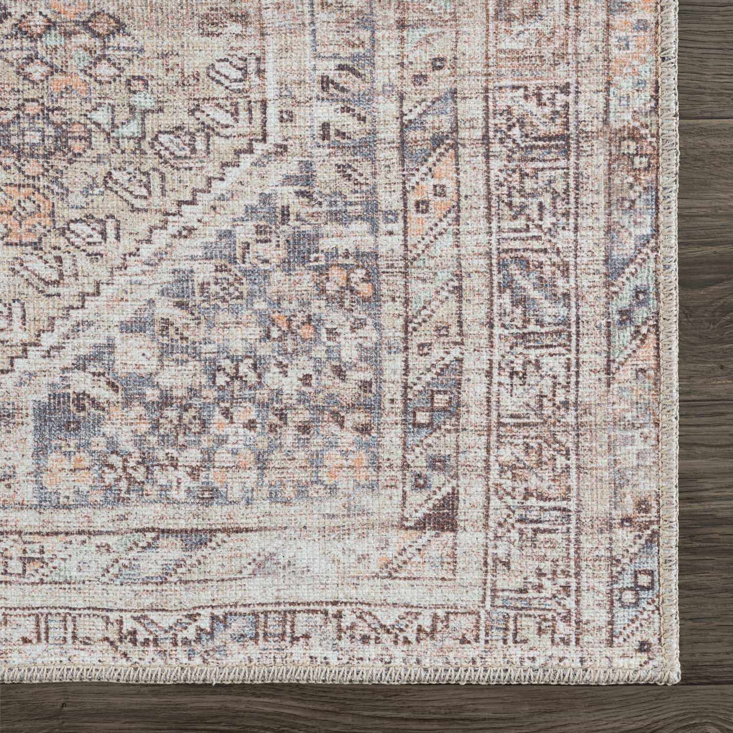 Barny Tan Washable Area Rug by Boutique Rugs