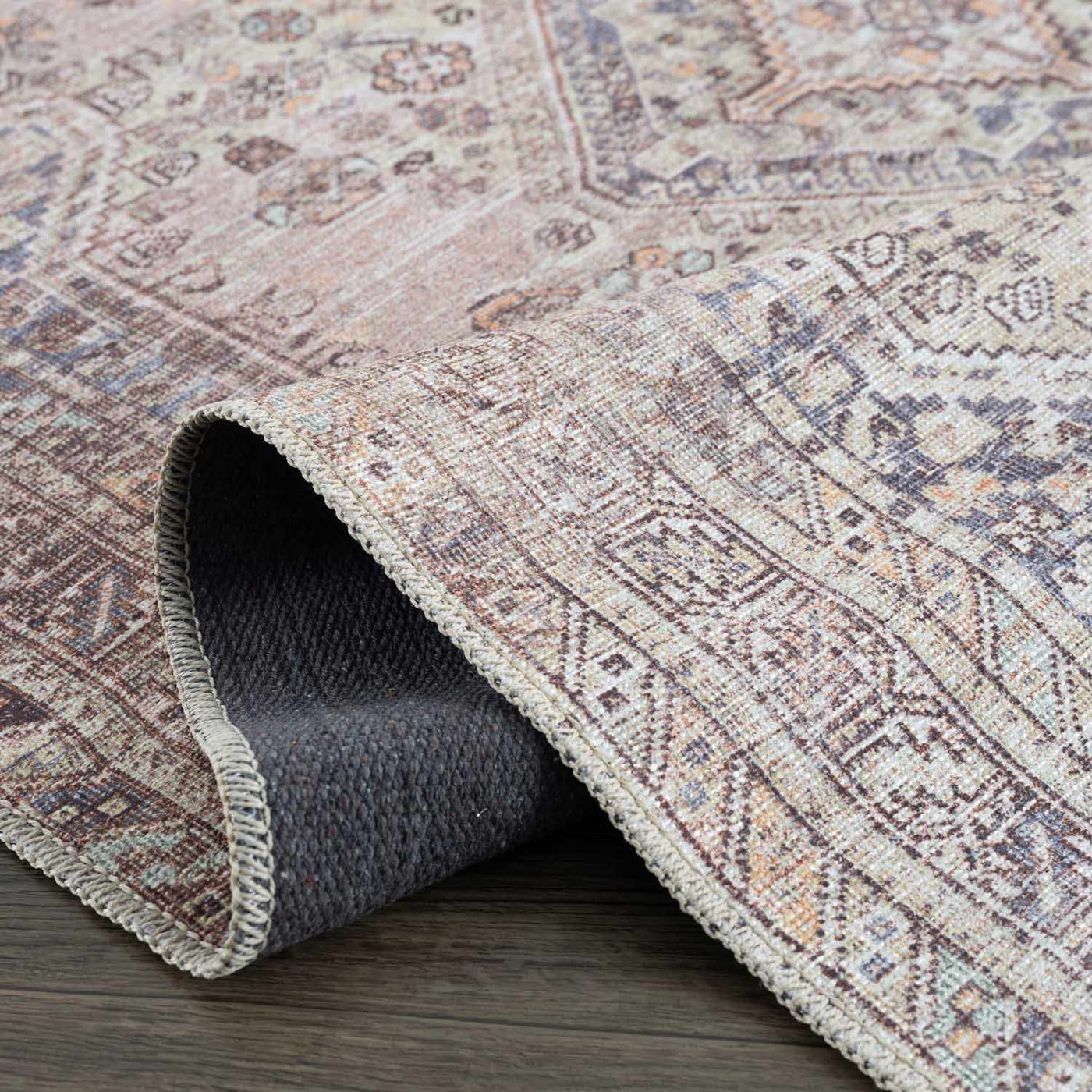 Barny Tan Washable Area Rug by Boutique Rugs