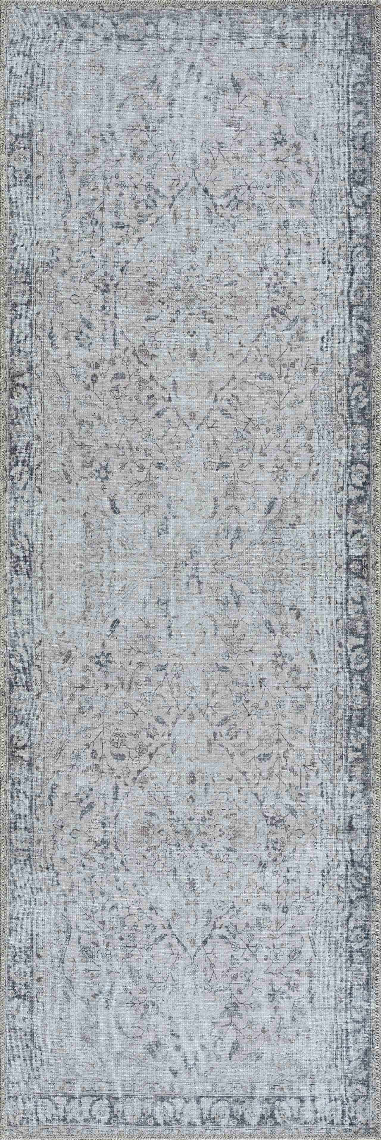Haile Green & Pink Washable Area Rug - Clearance by Boutique Rugs