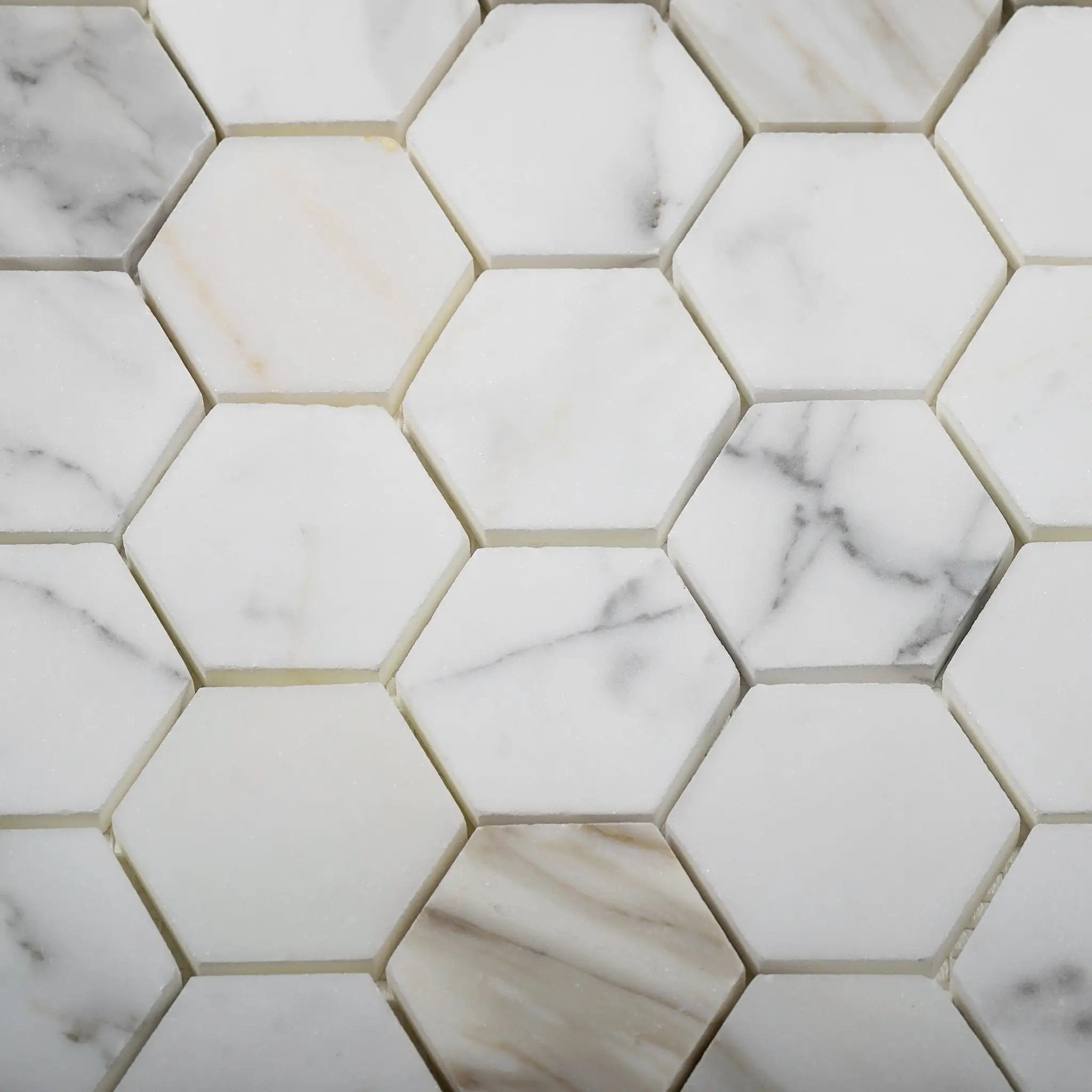 5-Pack Gray 12-in x 12-in Honed Natural Stone Honeycomb Marble Look Floor and Wall Tile by Apollo Tile