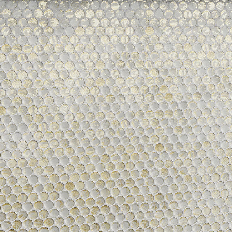 Majeste Gold 12x12 Glossy Penny Round Glass Mosaic Tile (10 pack, 10.34 sq ft/case), photo 2 of 12