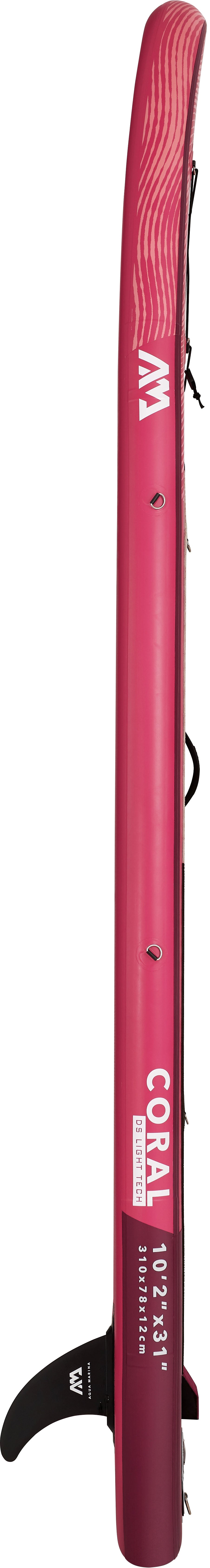 Aqua Marina CORAL 10'2" Inflatable Paddle Board All-Around Advanced SUP, photo 5 of 25