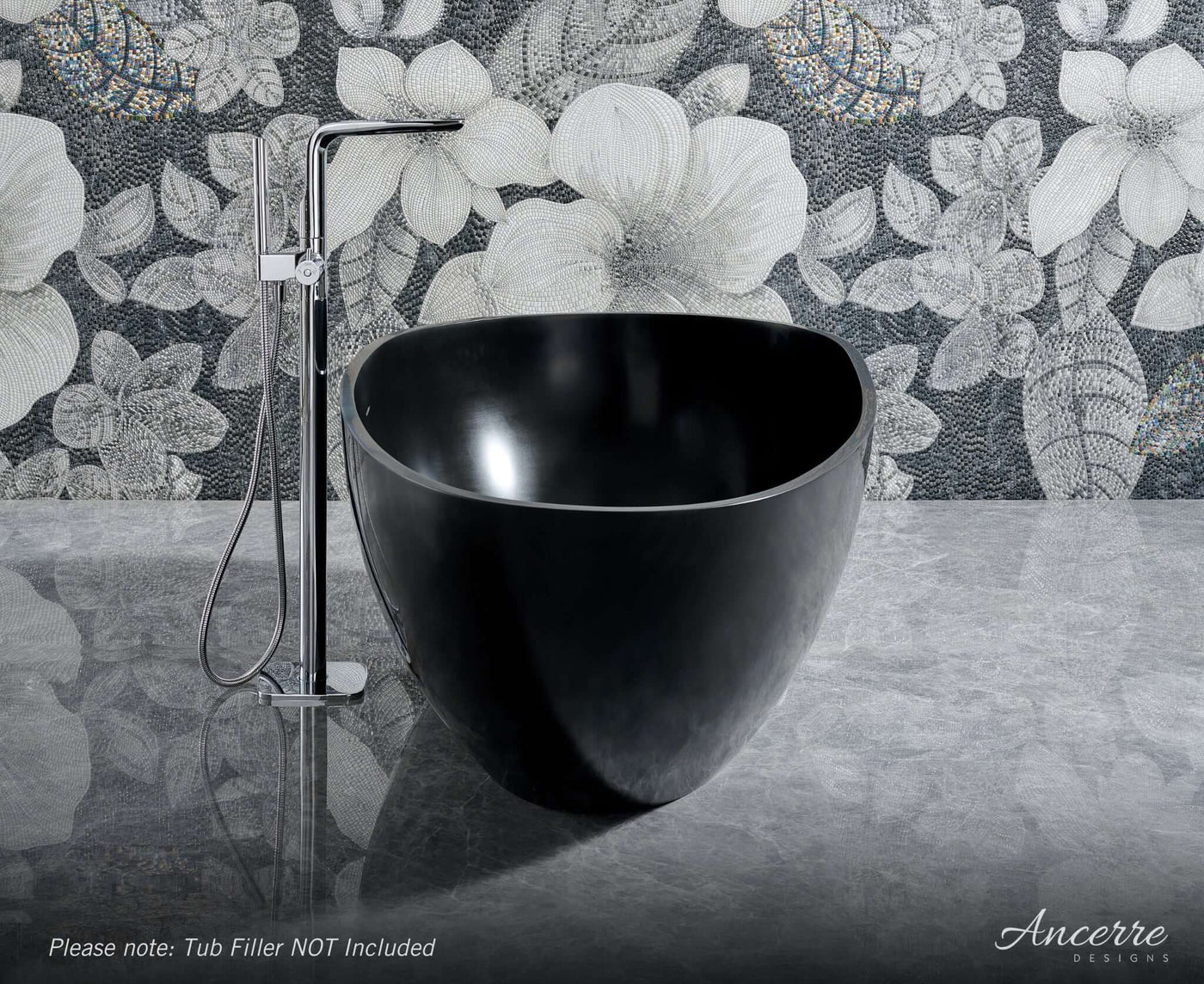Arden 67” Freestanding Solid Surface Bathtub by Ancerre Designs