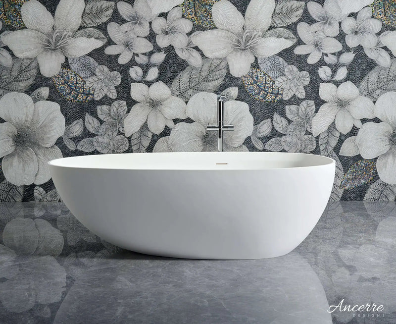 Arden 59” Freestanding Solid Surface Bathtub by Ancerre Designs