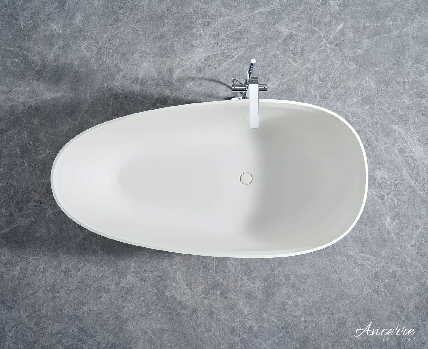Arden 67” Freestanding Solid Surface Bathtub by Ancerre Designs