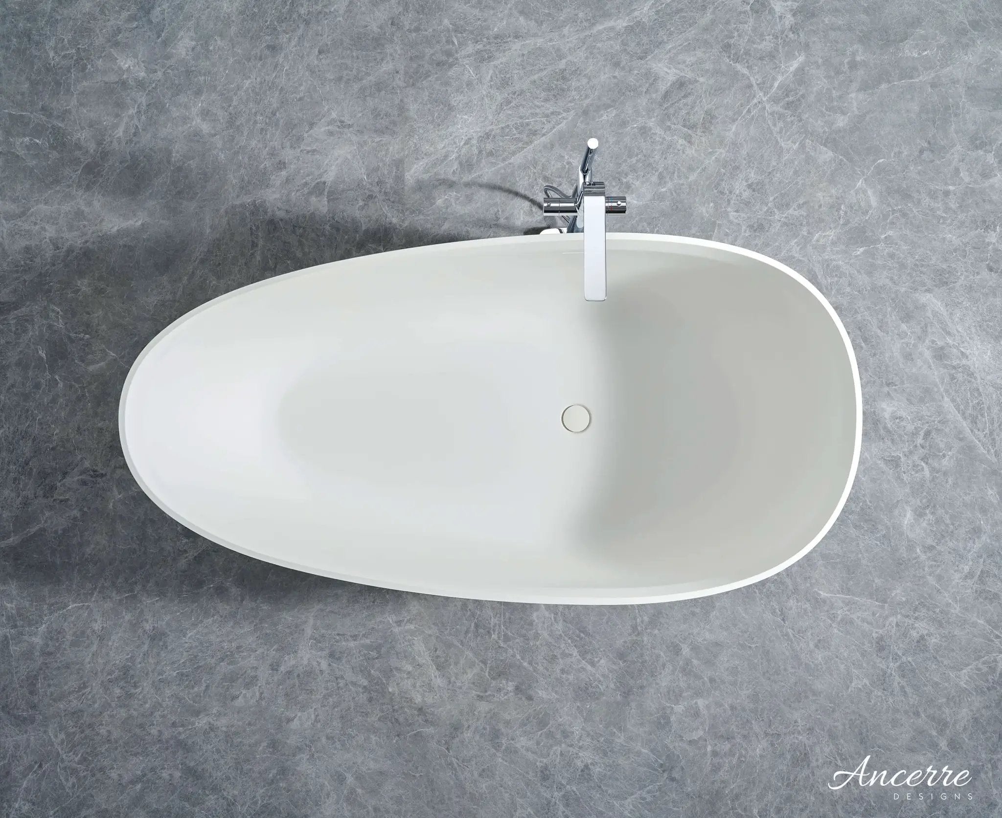 Arden 71” Freestanding Solid Surface Bathtub by Ancerre Designs