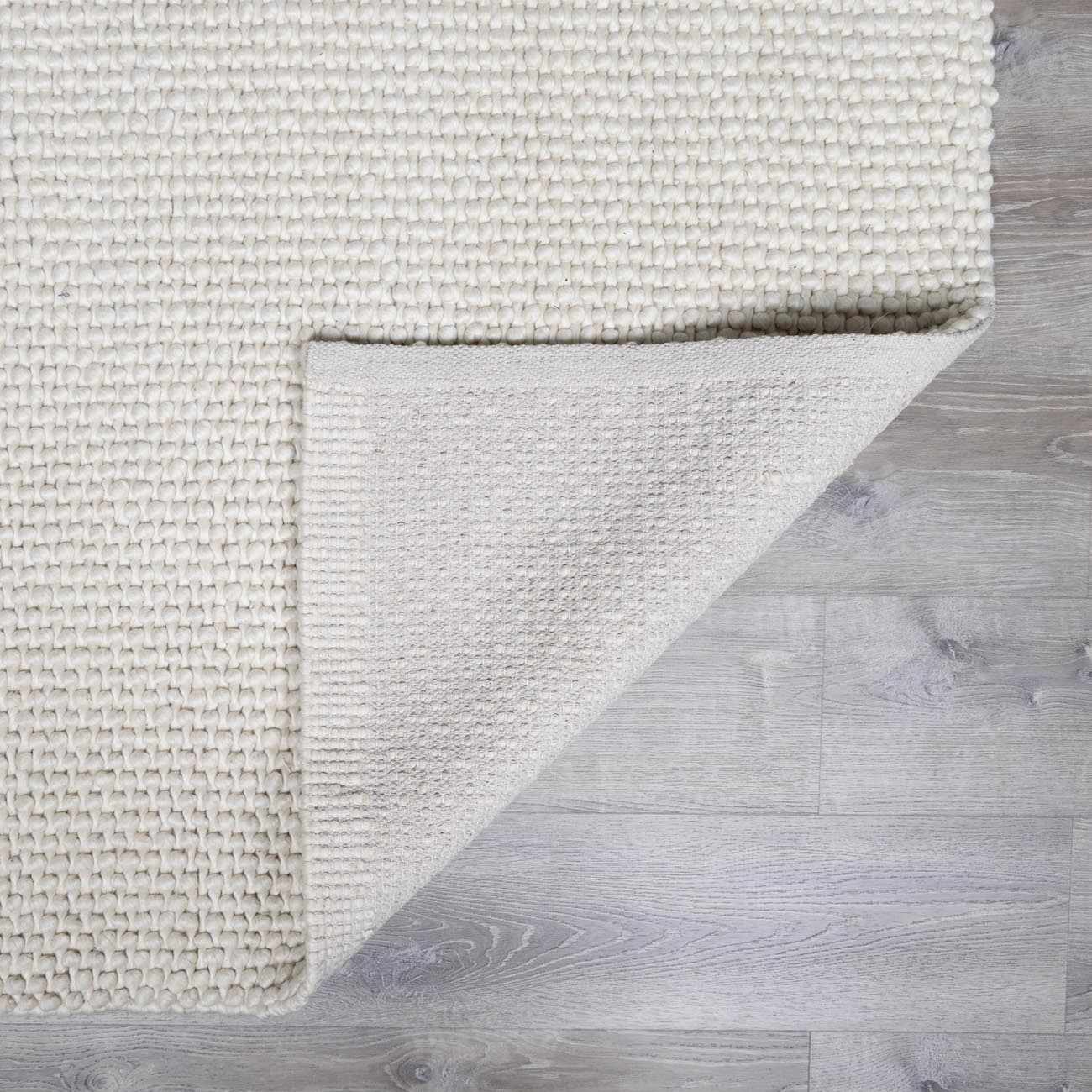 Lucerne Plain Cream Wool Rug LNE-1000 by Boutique Rugs
