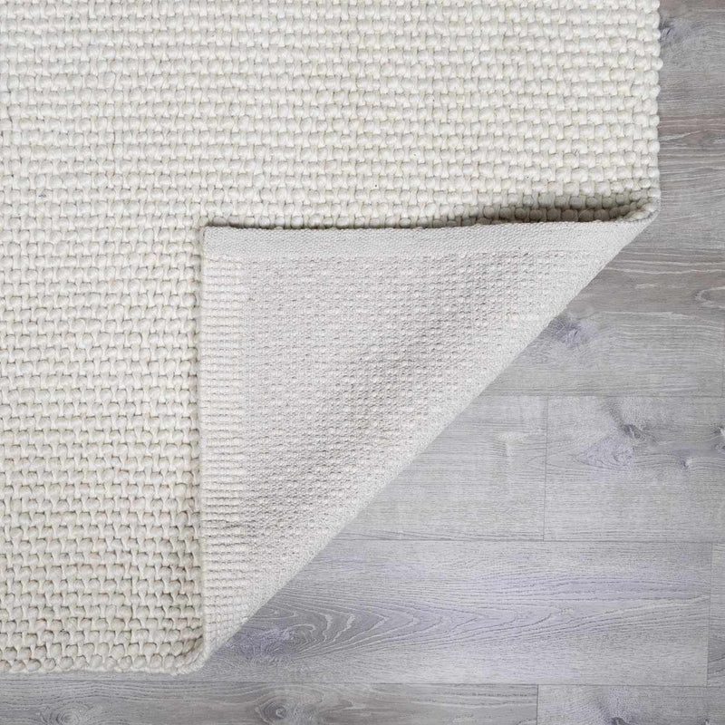 Lucerne Plain Cream Wool Rug LNE-1000 by Boutique Rugs