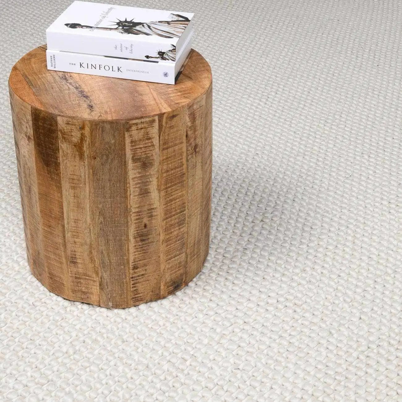 Lucerne Plain Cream Wool Rug LNE-1000 by Boutique Rugs