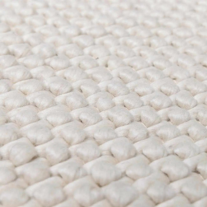Lucerne Plain Cream Wool Rug LNE-1000 by Boutique Rugs