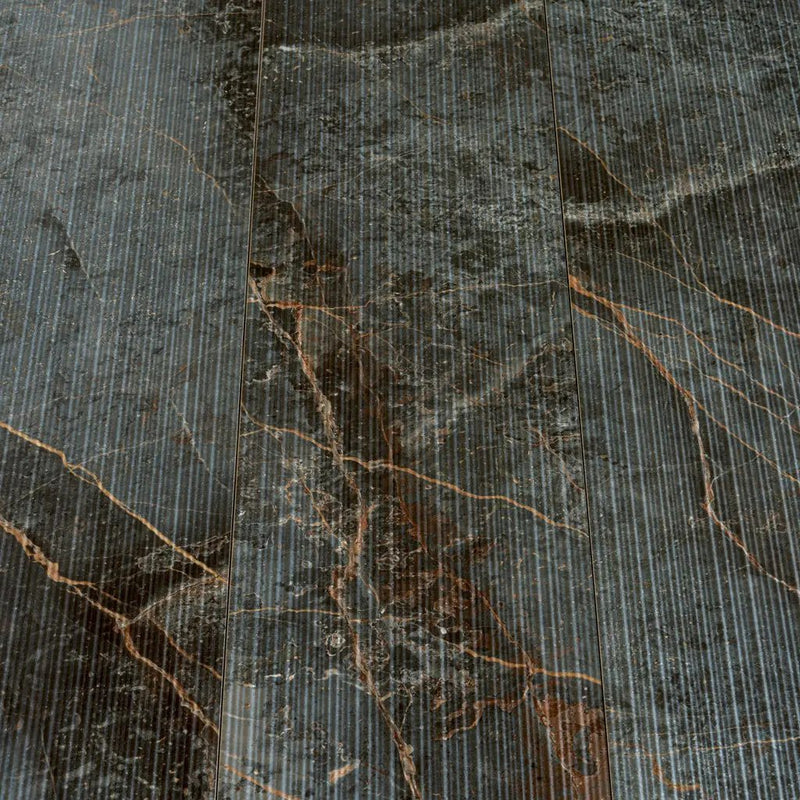 Slate Gray with Molten Copper 12x48 Matte Porcelain Large Format Tile (3 pack, 11.63 sq ft/case) by Apollo Tile