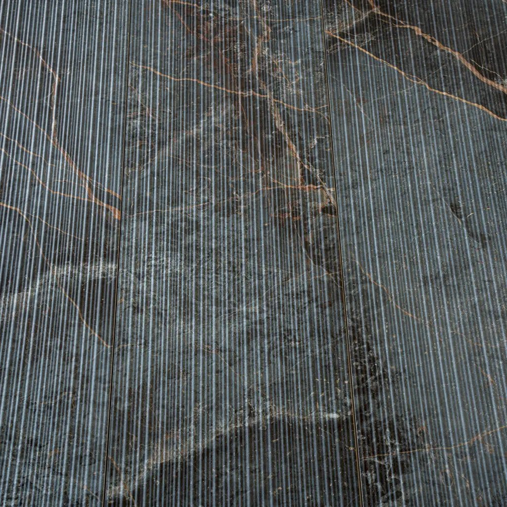 Slate Gray with Molten Copper 12x48 Matte Porcelain Large Format Tile (3 pack, 11.63 sq ft/case) by Apollo Tile