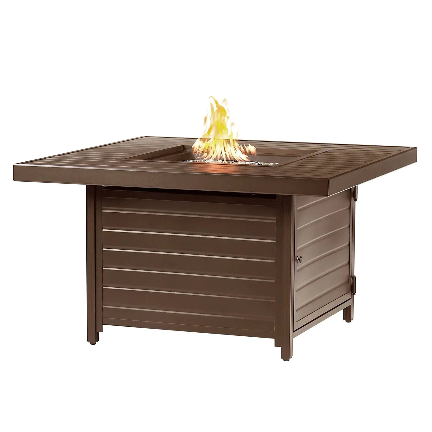 Aluminum 42-in Square Propane Fire Table with Beads, Covers and Lid by Sharicks