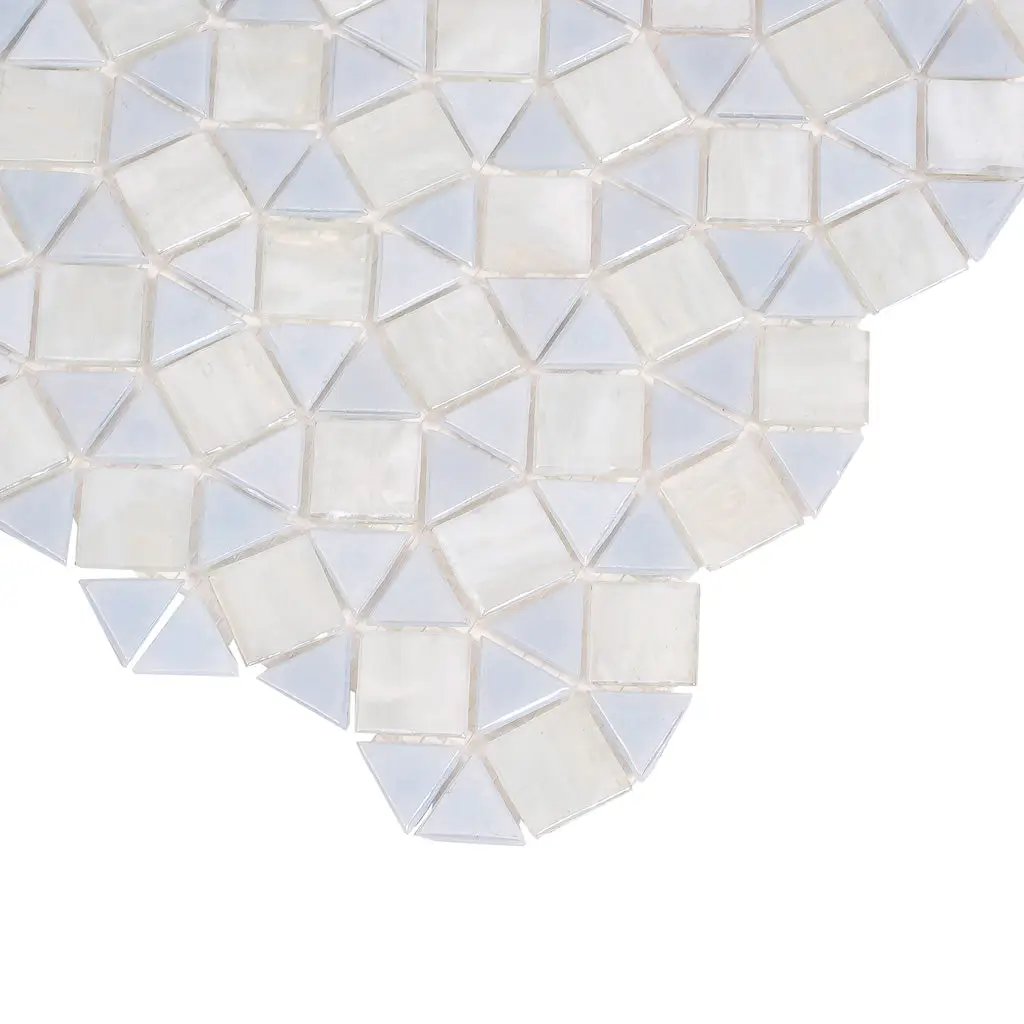 Snow White 11x11 Glossy Square Glass Mosaic Tile (10 pack, 8.1 sq ft/case) by Apollo Tile