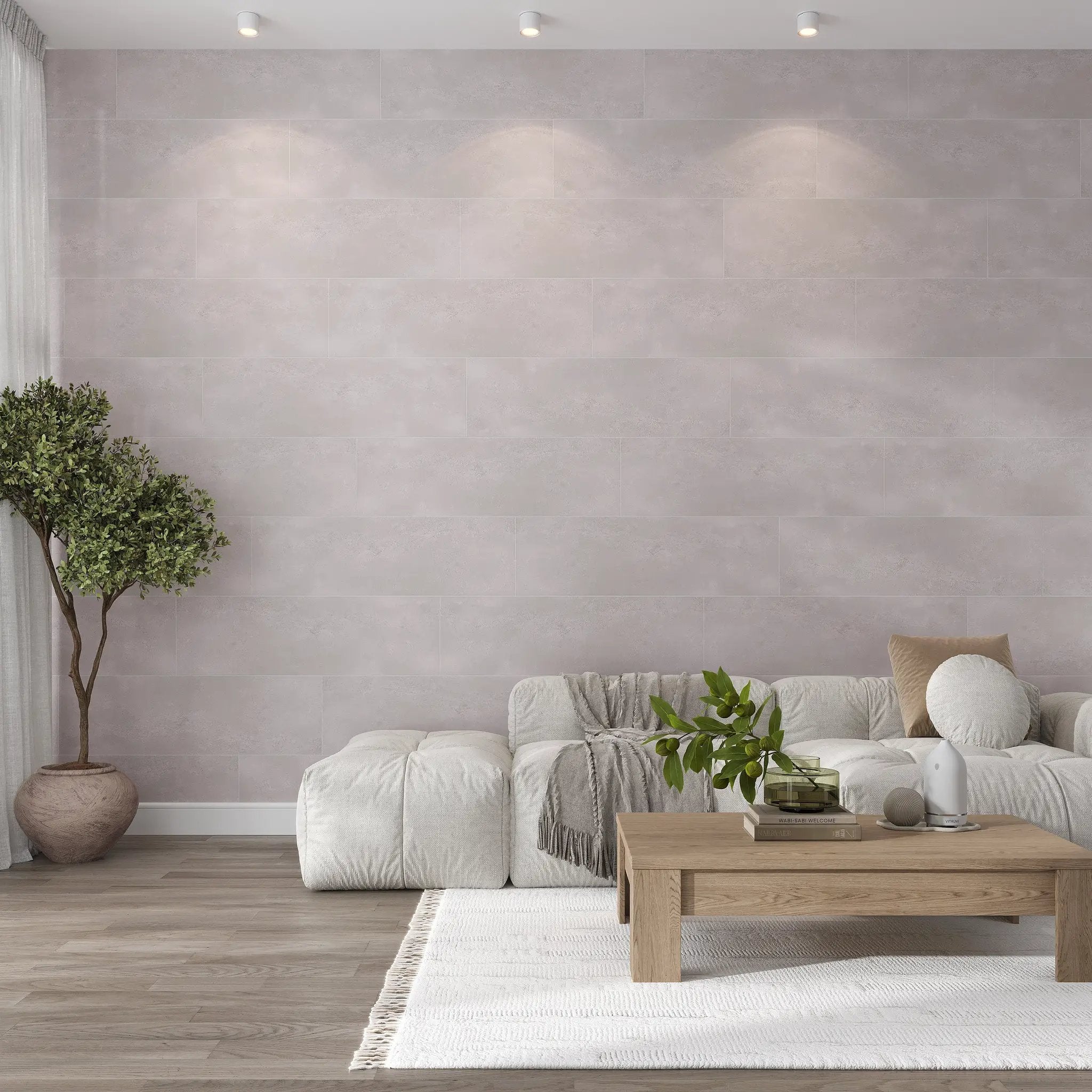 Platinum Gray 12x40 Matte Field Ceramic Tile (4 pack, 12.45 sq ft/case) by Apollo Tile