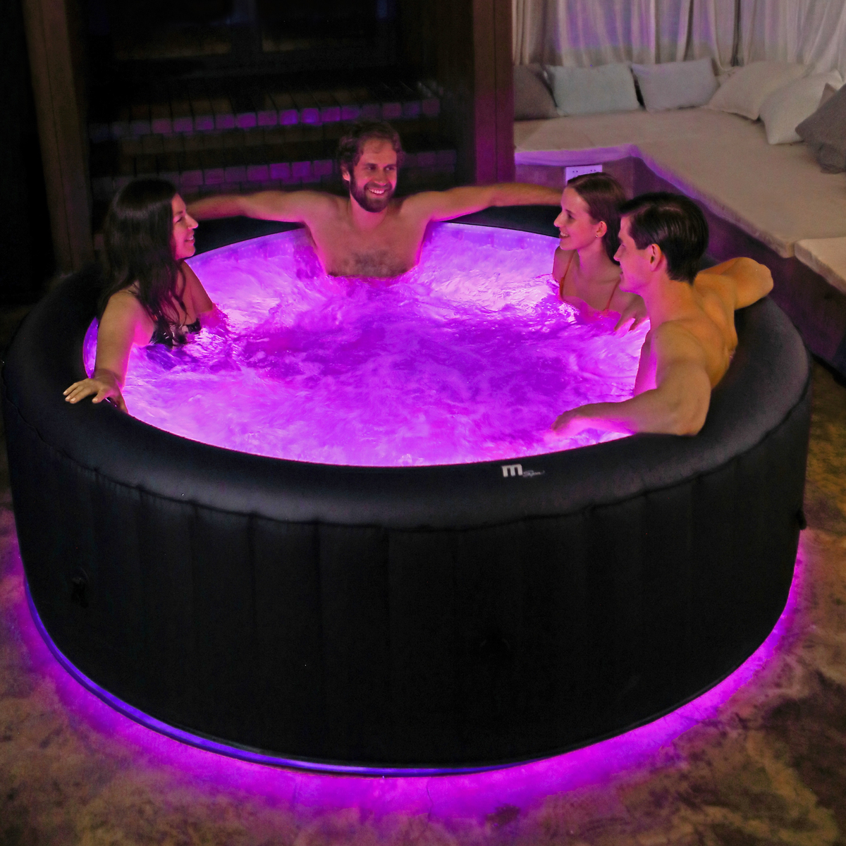 MSPA | AURORA | Urban Series | Inflatable Hot Tub & Spa | Light up the night | Upto 6 Person, photo 26 of 42