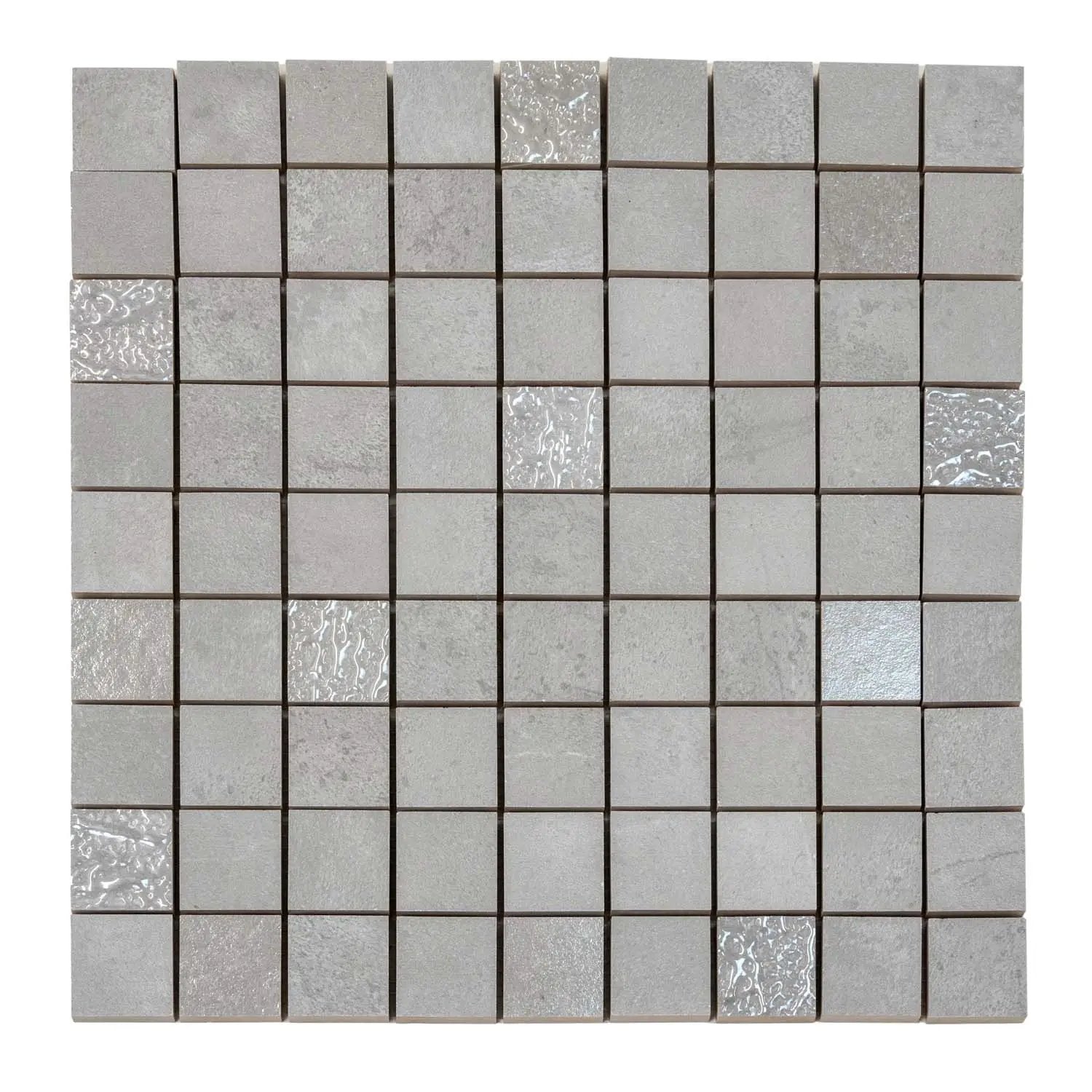Gray 12x12 Matte Field Ceramic Mosaic Tile (10 pack, 10.68 sq ft/case) by Apollo Tile