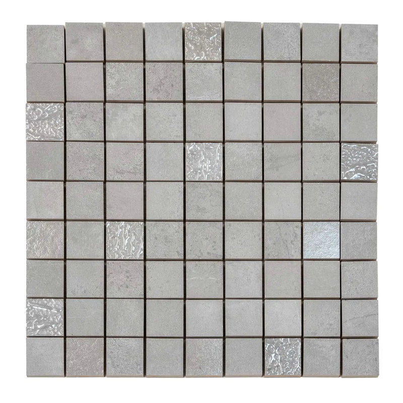 Gray 12x12 Matte Field Ceramic Mosaic Tile (10 pack, 10.68 sq ft/case) by Apollo Tile