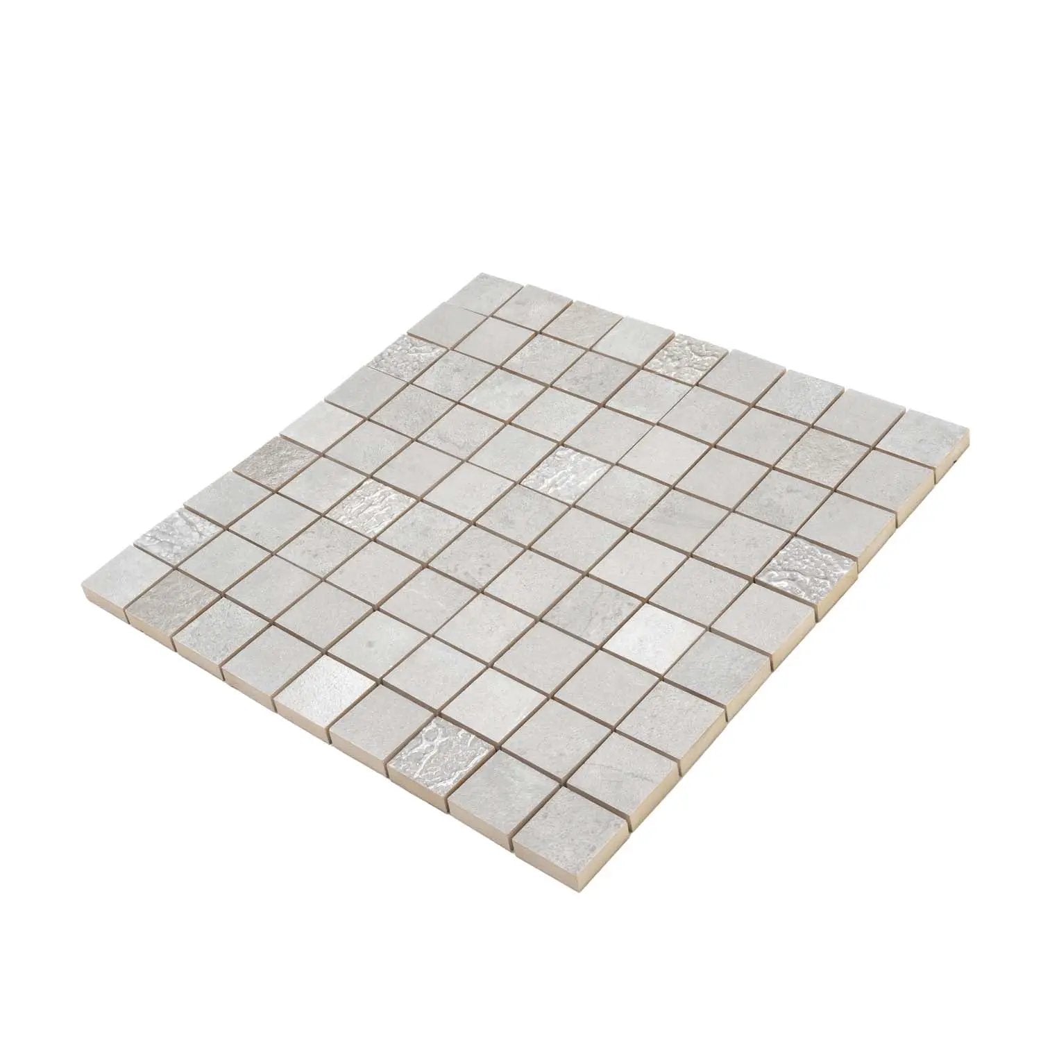 Gray 12x12 Matte Field Ceramic Mosaic Tile (10 pack, 10.68 sq ft/case) by Apollo Tile