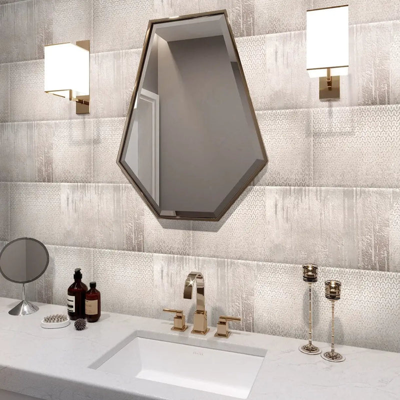 Bone White 12x40 Matte Field Ceramic Tile (2 pack, 6.24 sq ft/case) by Apollo Tile
