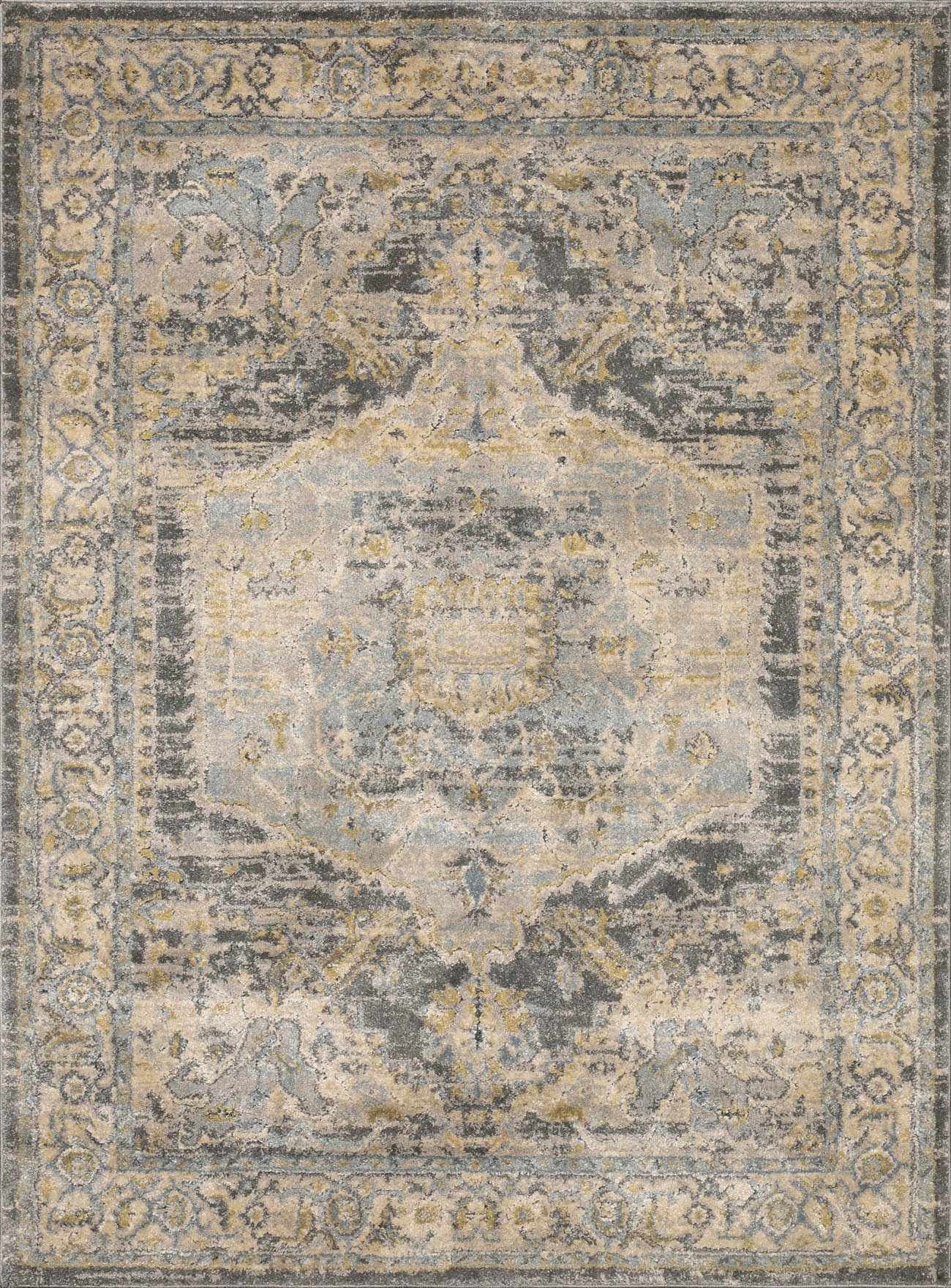 Vaeda Blue Thick Luxe Rug by Boutique Rugs