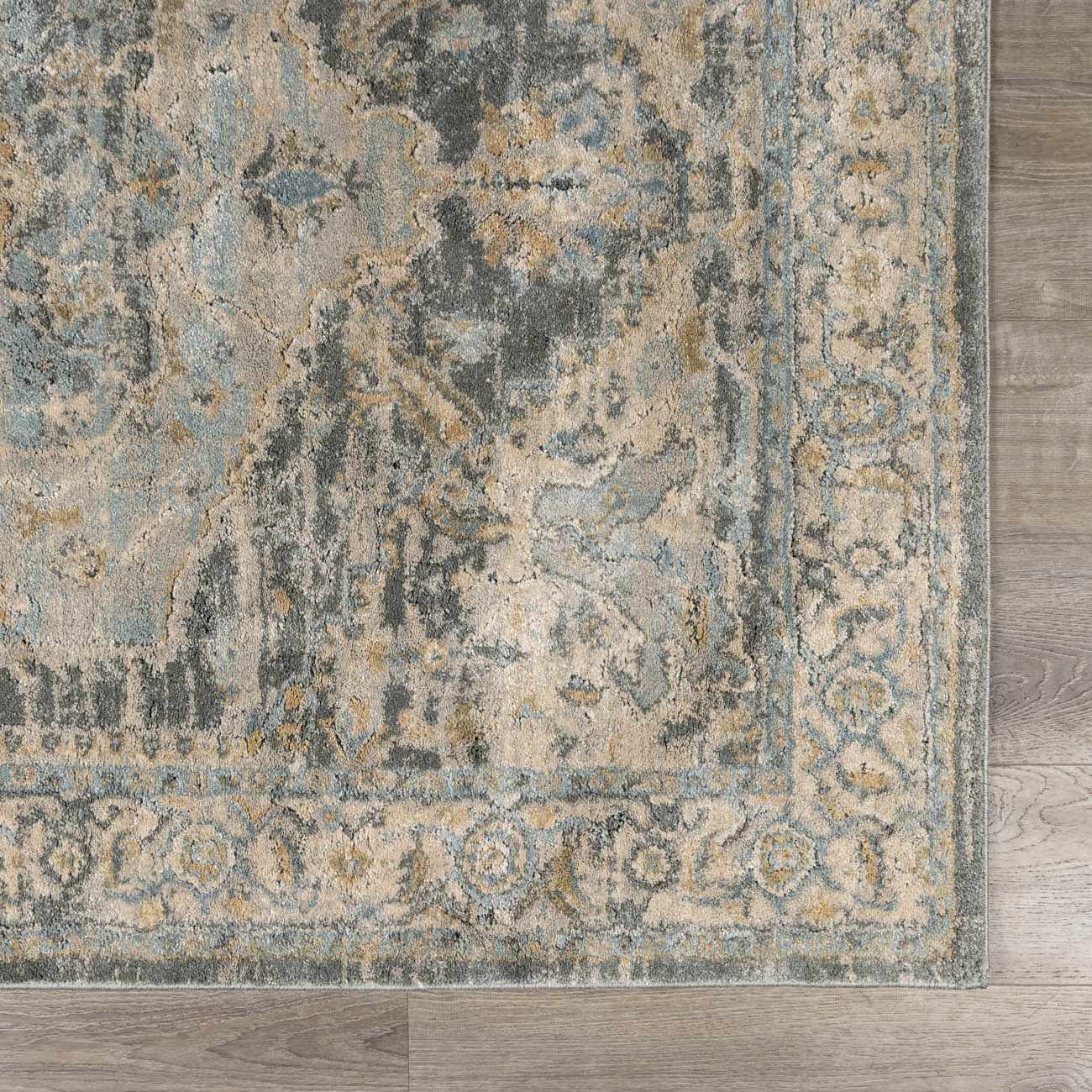 Vaeda Blue Thick Luxe Rug by Boutique Rugs