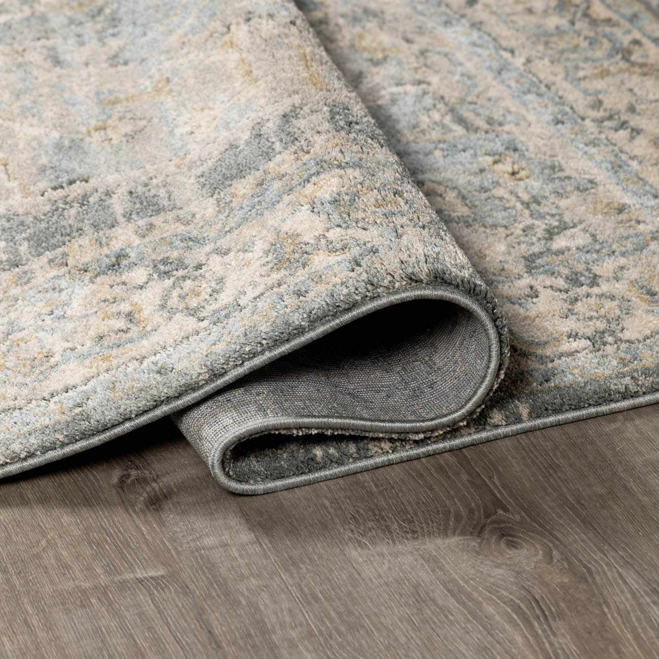 Vaeda Blue Thick Luxe Rug by Boutique Rugs